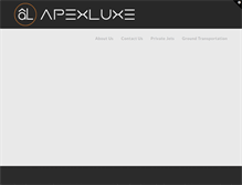 Tablet Screenshot of apexluxe.com